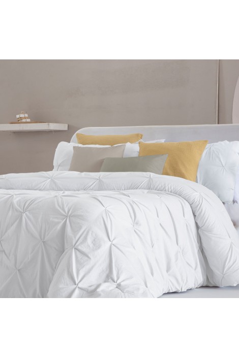 Edredón Comforter liso Miranda blanco