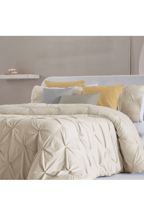 Edredón Comforter liso Miranda beige