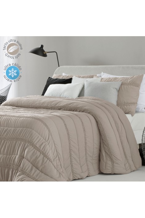 Edredón Comforter Liso Provenza 300 grs beige