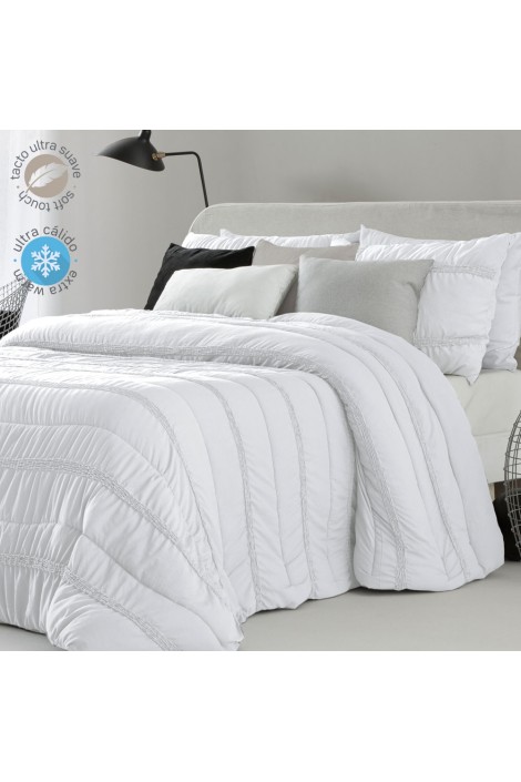 Edredón Comforter Liso Provenza 300 grs blanco