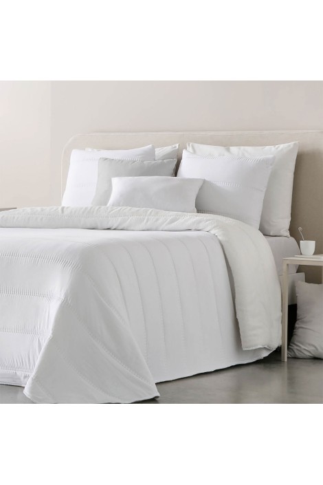 Edredón Comforter Sherpa Hermes 250 grs blanco